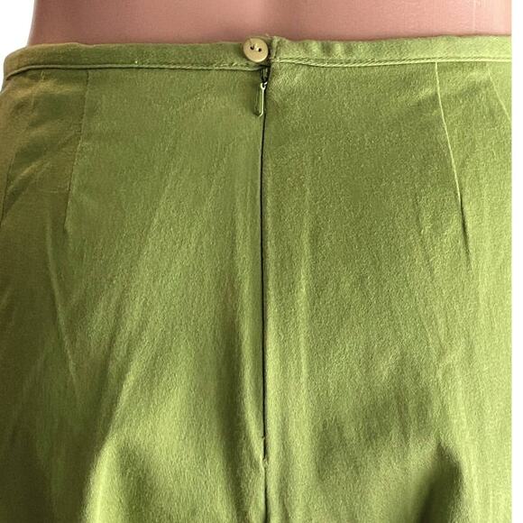 NWT ~ Lime Green Skinny Cotton Pants by Campagnie International Express~ 9 / 10 - Picture 4 of 5